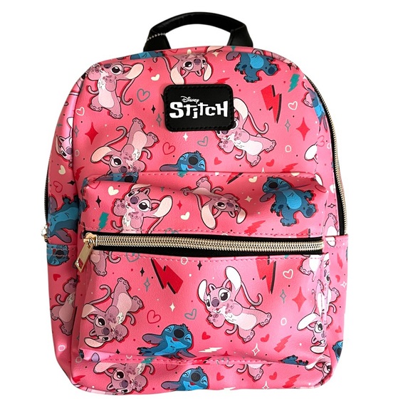 Disney Handbags - Disney Stitch and Angel Bioworld Mini Backpack